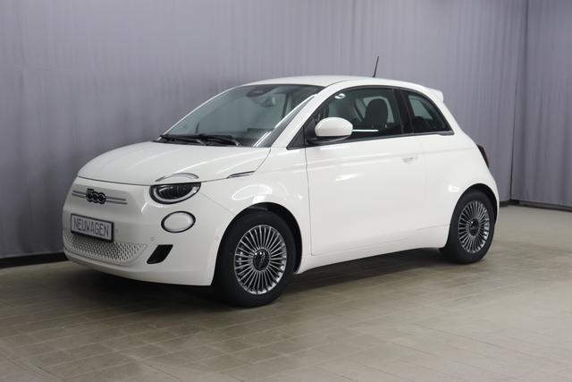 Fiat 500e - Icon 42KWH 27.702,00 € finaler Endpreis nach BAFA!, Aufmerksamkeitsassistent, Autonomer Notbremsassistent mit Fußgänger- und Radfahrer- erkennung, Spurhalteassistent, Verkehrszeicheninformation, Klimaautomatik Pollenfilter, Volldigitales Kombiinstrumen