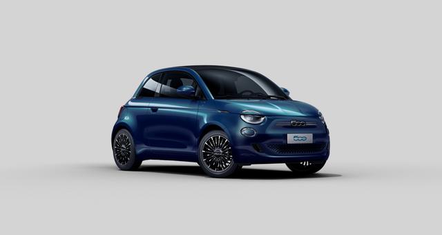 Fiat 500e Cabrio - Icon 42 kWh, Fiat-Co-Driver-Paket, easyWallbox, Totwinkel-Assistent, 360°-“Drone View”-Parksensoren, 17