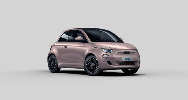 Fiat 500e Cabrio - Icon 42 kWh, Magic Eye Paket: Voll LED-Scheinwerfer Infinity, Fernlichtassistent, Automatisch abblendender Innenspiegel, Totwinkel-Assistent, 360°-“Drone View”-Parksensoren, 17