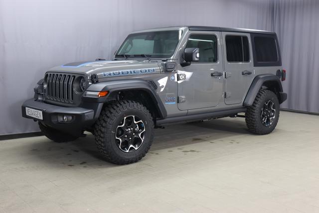 Jeep Wrangler - Unlimited Rubicon Sie sparen 12.810,00 Euro 2,0 280KW MY23, Plug-In Hybrid, AEN DUAL TOP, Sicherheits-Paket, Dachhimmel mit zusätzlicher Geräuschdämmung, Alarmanlage, LED-Hauptscheinwerfer, Offroad Kamera