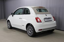 Fiat 500C Dolcevita 1.0 GSE Hybrid 51kW 69PS Weiß, Bild dient zur Illustration und zeigt aufpreispflichtige Sonderausstattung. 
