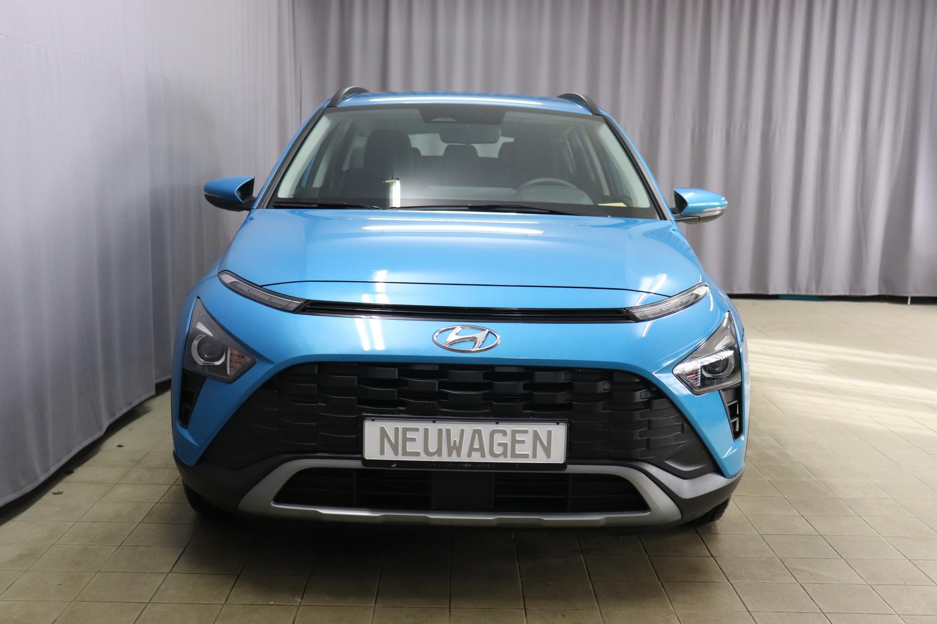 Hyundai Bayon 1.2 62kW Comfort			Aqua Turquoise	Stoff Serie Schwarz 