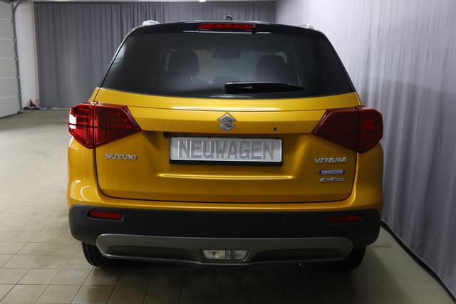 Suzuki Vitara GLX 1.4 Boosterjet 96kW Allgrip 4WDSolar Yellow Pearl Metallic / Cosmic Black Pearl Metallic Polsterung SUZUKI-TEX Mikrofaserstoff