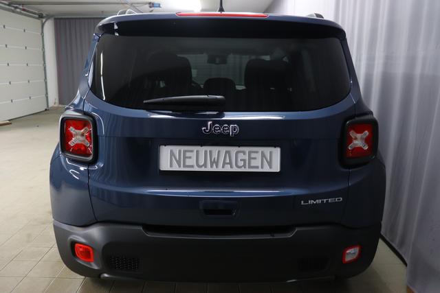 Jeep Renegade 1.0 T3 GSE Limited 999 88 kW435 Blue Shade 020 Stoff schwarz "2T2 Funktions-Paket CommandView® Panorama-Glasschiebedach 2Y7 Business-Paket 7KS Winter-Paket 435 Blue Shade", Beispielbilder, ggf. teilweise mit Sonderausstattung