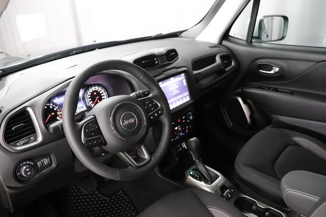 Jeep Renegade 1.5 T4 DCT7 e-Hybrid Limited 1469 96 kW601 - Solid Black 020 Stoff Schwarz "Navigationssystem 2T2 Funktions-Paket CommandView® Panorama-Glasschiebedach 7KS Winter-Paket UGM Uconnect Smartouch 8.4 mit 8,4""-Touchscreen, Navigationssystem, Bluetooth, AUX-IN-und USB sowie DAB, Apple CarPlay&Android Auto und LIVE Services 070 Seitenscheiben hinten und Heckscheibe verdunkelt 5CK Solid Black"