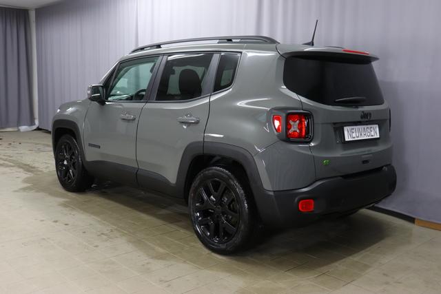 Jeep Renegade 1.5 T4 DCT7 e-Hybrid Limited 1469 96 kW503 Sting Grey Leder Schwarz "Navigationssystem 01K Design-Paket Black Pack 2XL Leder-Paket 2T2 Funktions-Paket 7KS Winter-Paket UGM Uconnect Smartouch 8.4 mit 8,4""-Touchscreen, Navigationssystem, Bluetooth, AUX-IN-und USB sowie DAB, Apple CarPlay&Android Auto und LIVE Services 070 Seitenscheiben hinten und Heckscheibe verdunkelt 108 18""-Leichtmetallfelgen, schwarz glänzend 503 Sting Grey"