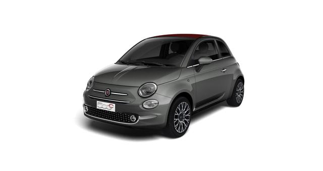 Vorlauffahrzeug Fiat 500C - DOLCEVITA 1,0 Hybrid, Verdeck Rot, Tech-Paket - Radio mit 7"-Bildschirm Navigationssystem, Multifunktionslenkrad, Lichtsensor- und Regensensor, Klimaautomatik, 16"-Leichtmetallfelgen, Getönte Seitenscheiben hinten, Parksensoren hinten uvm.