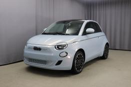 Fiat 500e 3+1 - Icon 42 kWh Panorama-Glasdach, Kabelloses Smartphone-Ladepad, 17"-Leichtmetallfelgen mit Diamantfinish, Co-Driver Assistent, Winter Paket, Beheizbare Vordersitze; Auflagefläche der Frontscheibenwischer beheizb