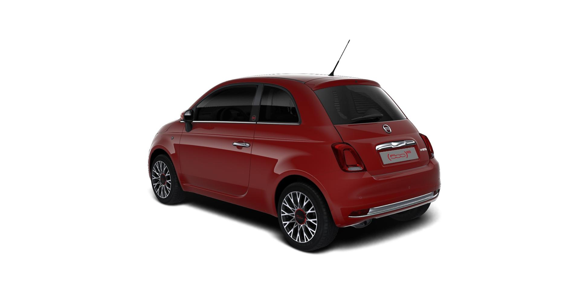Fiat 500 (RED) 1,0 Hybrid, Tech-Paket - Radio mit 7-Bildschirm Navi  Multifunktionslenkrad, Lichtsensor- und Regensensor, Klimaautomatik uvm. -  günstig kaufen