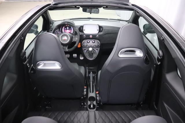 MY22 695C 1.4 T-Jet 132 kW (180 PS) 876 - Scorpione Schwarz 557 - Integral-Sportsitze Leder Schwarz / Verdeck Schwarz "3K6 Linea 695 Turismo 3L3 Design-Paket 3L4 Tech-Paket 499 Reifenreparaturset - Kit ""fix&go"" 5CE Scorpione Schwarz 505 Seitenairbags vorne 626, 8F6, 925 Windschott 9SV Gutschrift Mopar Bmc Sportluftfilter Und Tankdeckel Aus Alum "