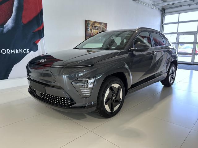Hyundai KONA - GO 65,4 kWh 160 kW (218 PS) Sitzheizung, Lenkradheizung, Navigationssystem, Apple CarPlay, Android Auto, 2-Zonen-Klimaautomatik, Verkehrszeichenerkennung, ACC, Virtual Cockpit, LED-Scheinwerfer, 17" Leichtmetallfelgen, uvm.
