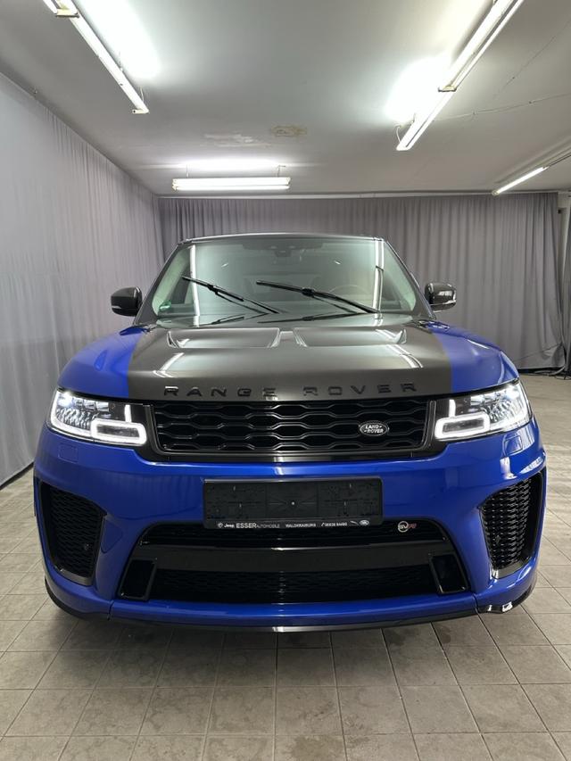 Land Rover Range Rover Sport - SVR CARBON EDITION 5.0 Liter V8 Kompressor 423 kW (575 PS) Panorama Dach, Sicht Motorhaube, 4-Zonen-Klimaautomatik, Standheizung, Sitzheizung, Navi, Beheizbare Frontscheibe, SVR-Fahrwerk, uvm.