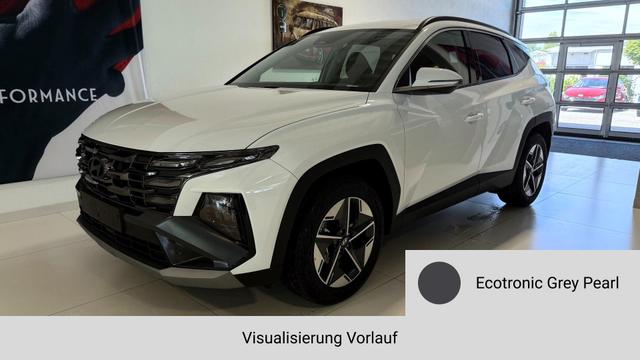 Hyundai TUCSON - GO 1.6 T-GDI 48V 2WD DCT 117 kW (160 PS) Lenkradheizung, Sitzheizung, 2-Zonen-Klimaautomatik, Navigationssystem, Android Auto, Apple CarPlay, Induktive Ladestation, Radio, DAB, Smart-Key, Privacy Glass, Rückfahrkamera, 18 Zoll Leichtmetallfelgen, uvm.