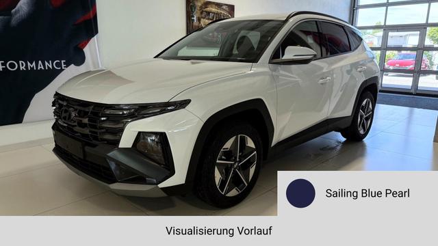 Hyundai TUCSON - GO 1.6 T-GDI 48V 2WD DCT 117 kW (160 PS) Lenkradheizung, Sitzheizung, 2-Zonen-Klimaautomatik, Navigationssystem, Android Auto, Apple CarPlay, Induktive Ladestation, Radio, DAB, Smart-Key, Privacy Glass, Rückfahrkamera, 18 Zoll Leichtmetallfelgen, uvm.