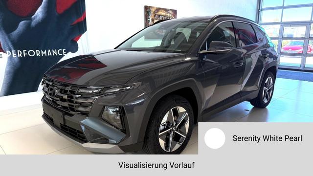 Hyundai TUCSON - GO+ 1.6 T-GDI 48V 2WD DCT 117 kW (160 PS) 2-Zonen-Klimaautomatik, Android Auto, Apple CarPlay, Voll-LED Scheinwerfer, Keyless Go, Navigationssystem, Virtual Cockpit, 18 Zoll Leichtmetallfelgen, uvm. Lagerfahrzeug