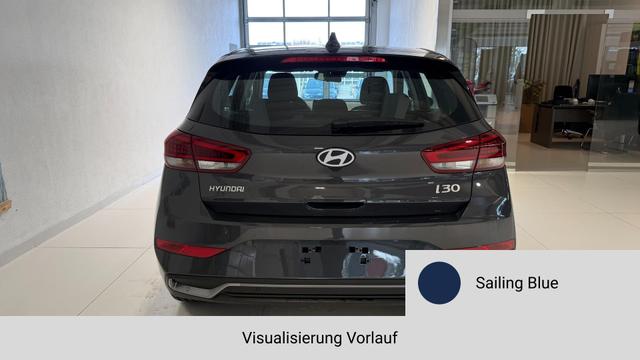 i30 Sailing Blue Vorlauf, Beispielbilder, ggf. teilweise mit Sonderausstattung