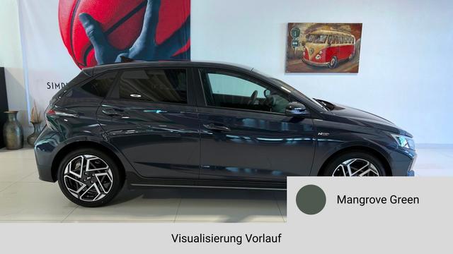 i20 Mangrove Green Vorlauf, Beispielbilder, ggf. teilweise mit Sonderausstattung