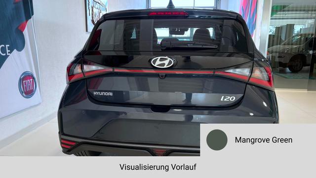 i20 Mangrove Green Vorlauf, Beispielbilder, teilweise mit Sonderausstattung