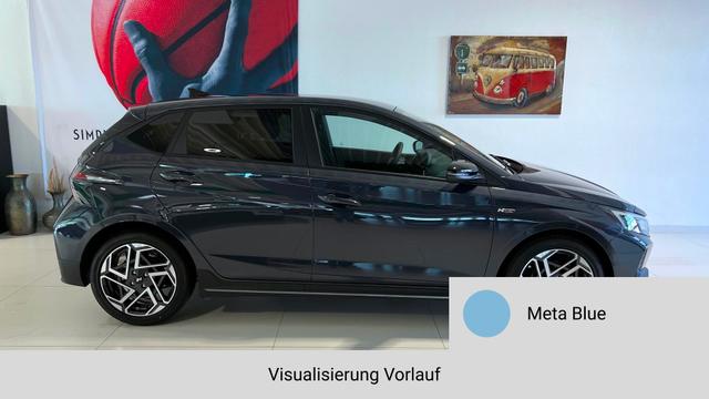 i20 Meta Blue Vorlauf, Beispielbilder, ggf. teilweise mit Sonderausstattung