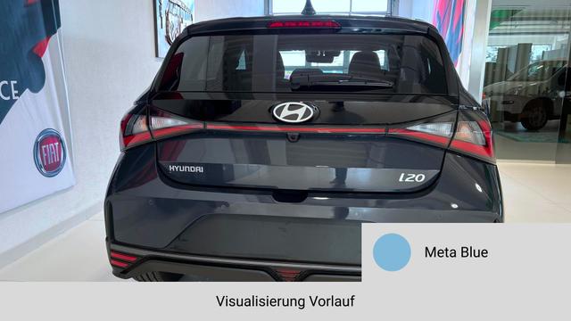 i20 Meta Blue Vorlauf, Beispielbilder, teilweise mit Sonderausstattung