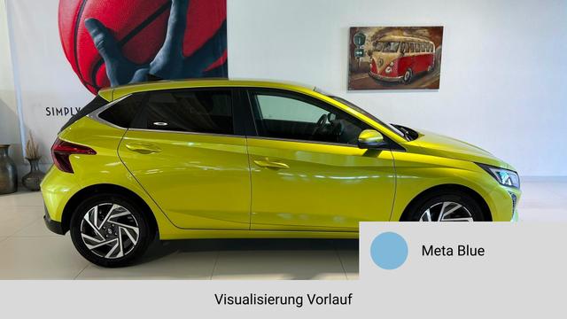 i20 Meta Blue Vorlauf, Beispielbilder, ggf. teilweise mit Sonderausstattung