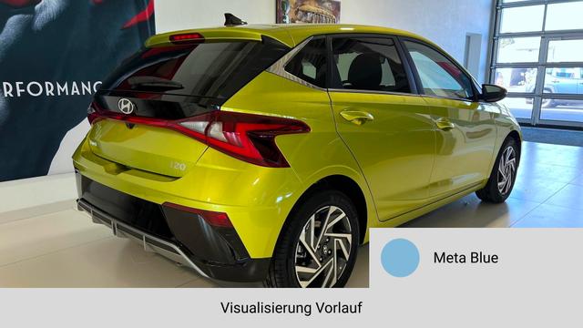 i20 Meta Blue Vorlauf, Beispielbilder, ggf. teilweise mit Sonderausstattung