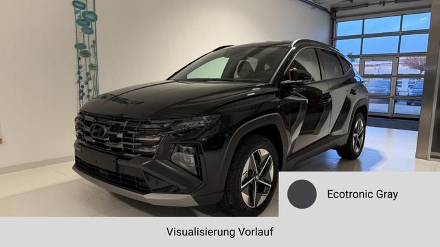 Lagerfahrzeug Hyundai TUCSON - GO 1.6 T-GDI Hybrid 2WD AT 176 kW (239 PS) 2-Zonen-Klimaautomatik, Sitzheizung, Lenkradheizung, Navigationssystem, DAB, Android Auto, Apple CarPlay, R&uuml;ckfahrkamera, Einparkhilfe vorne und hinten, 18 Zoll Leichtmetallfelgen, uvm.