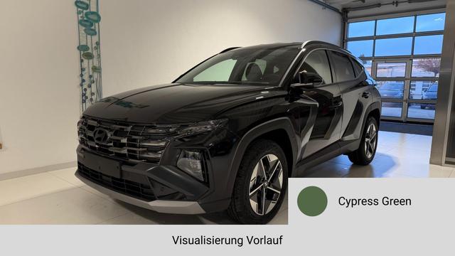 Lagerfahrzeug Hyundai TUCSON - GO 1.6 T-GDI Hybrid 2WD AT 176 kW (239 PS) 2-Zonen-Klimaautomatik, Sitzheizung, Lenkradheizung, Navigationssystem, DAB, Android Auto, Apple CarPlay, R&uuml;ckfahrkamera, Einparkhilfe vorne und hinten, 18 Zoll Leichtmetallfelgen, uvm.