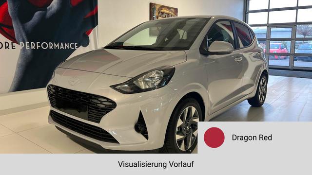 Hyundai i10 - GO+ 1.2 MT 58 kW (79 PS) Klimaautomatik, Navigationssystem, Apple CarPlay & Android Auto, Sitzheizung, Lenkradheizung, Einparkhilfe hinten, R&uuml;ckfahrkamera, Privacy Glass, 15" Leichtmetallfelgen, uvm.