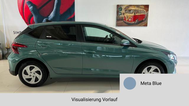 i20 GO Meta Blue Vorlauf, Beispielbilder, ggf. teilweise mit Sonderausstattung