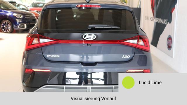 i20 GO Plus Lucid Lime Vorlauf, Beispielbilder, ggf. teilweise mit Sonderausstattung