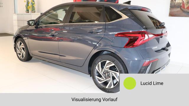 i20 GO Plus Lucid Lime Vorlauf, Beispielbilder, ggf. teilweise mit Sonderausstattung