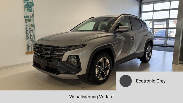 Hyundai TUCSON - GO+ 1.6 T-GDI 2WD DCT 110 kW (150 PS) 2-Zonen-Klimaautomatik, Sitzheizung, Lenkradheizung, Navigationssystem, DAB, Android Auto, Apple CarPlay, R&uuml;ckfahrkamera, Einparkhilfe vorne und hinten, 18 Zoll Leichtmetallfelgen, uvm. Lagerfahrzeug