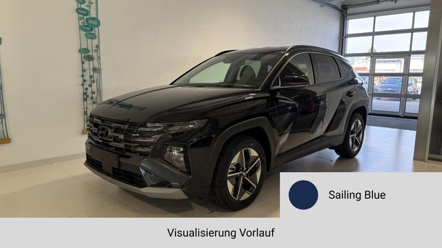 Hyundai TUCSON - GO+ 1.6 T-GDI 2WD DCT 110 kW (150 PS) 2-Zonen-Klimaautomatik, Sitzheizung, Lenkradheizung, Navigationssystem, DAB, Android Auto, Apple CarPlay, R&uuml;ckfahrkamera, Einparkhilfe vorne und hinten, 18 Zoll Leichtmetallfelgen, uvm. Lagerfahrzeug