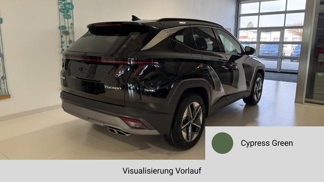 Tucson GO Plus Cypress Green Vorlauf, Beispielbilder, ggf. teilweise mit Sonderausstattung