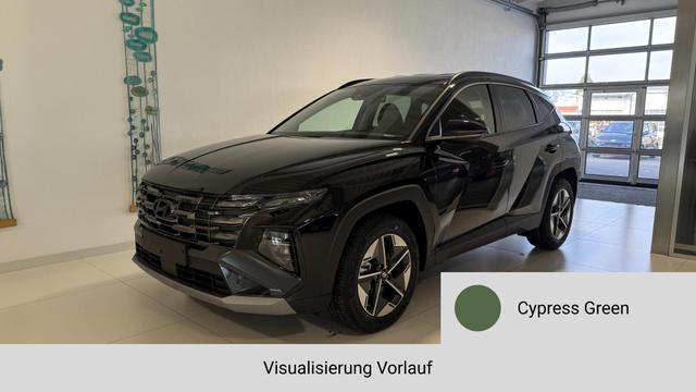 Hyundai TUCSON - GO+ 1.6 T-GDI 2WD DCT 110 kW (150 PS) 2-Zonen-Klimaautomatik, Sitzheizung, Lenkradheizung, Navigationssystem, DAB, Android Auto, Apple CarPlay, R&uuml;ckfahrkamera, Einparkhilfe vorne und hinten, 18 Zoll Leichtmetallfelgen, uvm. Lagerfahrzeug
