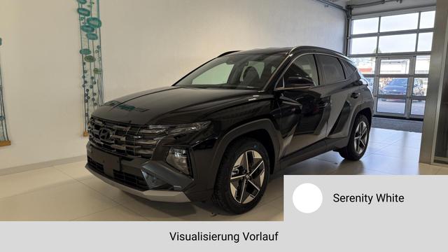 Hyundai TUCSON - GO+ 1.6 T-GDI Hybrid 4WD AT 176kW / 239PS 2-Zonen-Klimaautomatik, Sitzheizung, Lenkradheizung, Navigationssystem, DAB, Android Auto, Apple CarPlay, R&uuml;ckfahrkamera, Einparkhilfe vorne und hinten, 18 Zoll Leichtmetallfelgen, uvm.