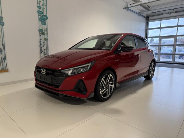 Hyundai i20 - N Line 1.0 T-GDI DCT 73 kW (100 PS) Lenkradheizung, Sitzheizung, Klimaautomatik, DAB, Android Auto, Apple CarPlay, Navigationssystem, Virtual Cockpit, Einparkhilfe vorne und hinten, R&uuml;ckfahrkamera, 17 Zoll Leichtmetallfelgen, uvm.