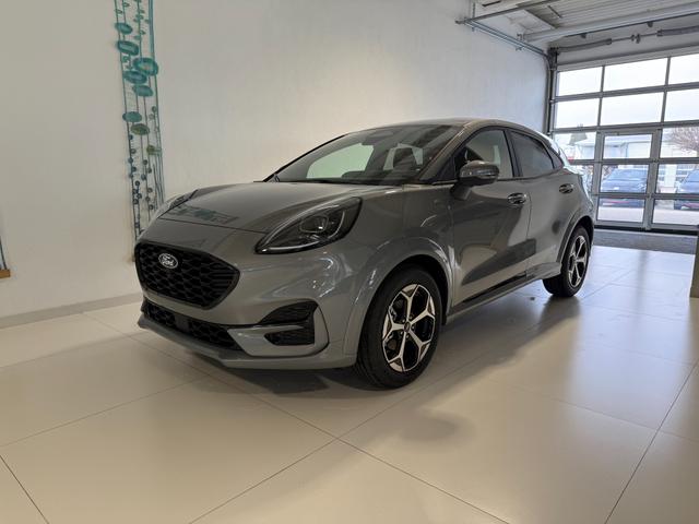 Ford Puma - ST-Line 1,0 l EcoBoost Hybrid 92 kW (125 PS) Winter-Paket, Komfort-Paket, Lenkradheizung, Sitzheizung, Klimaautomatik, Radio, DAB, Android Auto, Apple CarPlay, Bluetooth, Navigationssystem, Elektrische Heckklappe, 17 Zoll Leichtmetallfelgen, uvm.