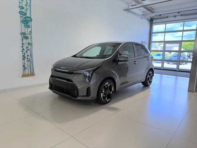 Kia Picanto - Gold 1,0 GDI AMT5 Automatik 50 kW (68 PS) Klimaautomatik, Sitzheizung, Lenkradheizung, Navigationssystem, Radio, DAB, Android Auto, Apple CarPlay, Lichtsensor, Einparkhilfe hinten, R&uuml;ckfahrkamera, Kabelloses Laden von Smartphones, Keyless Go, 16 Zoll
