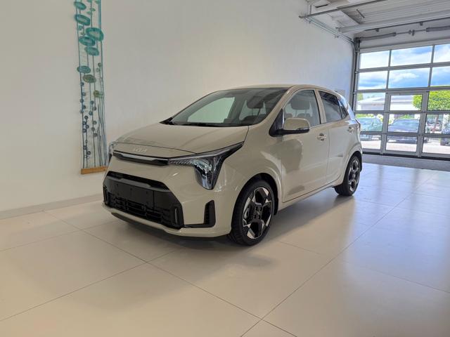 Kia Picanto - Gold 1,0 GDI M5 50 kW (68 PS) Klimaautomatik, Sitzheizung, Lenkradheizung, Navigationssystem, Radio, DAB, Android Auto, Apple CarPlay, Lichtsensor, Einparkhilfe hinten, R&uuml;ckfahrkamera, Kabelloses Laden von Smartphones, Keyless Go, 16 Zoll LM, uvm.
