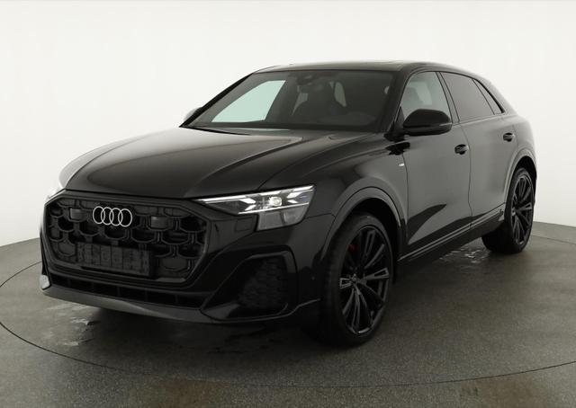 Audi Q8 - 50 TDI quattro qu S-LINE, Standheizung, HuD, Luft, Pano, B&O, 23-Zoll, AHK, Leder, AreaView, Optik schwarz