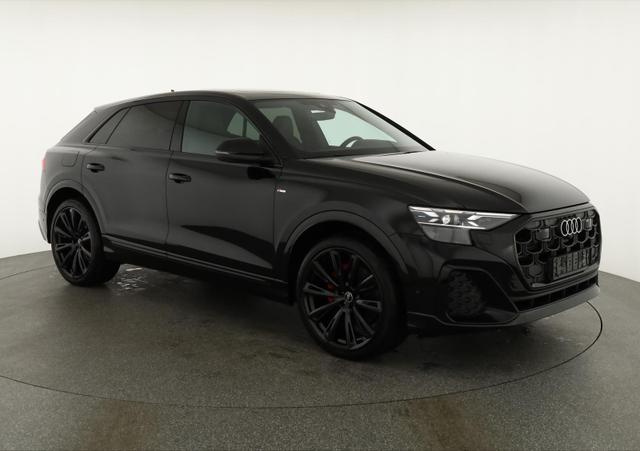 Audi Q8 50 TDI quattro qu S-LINE, Standheizung, HuD, Luft, Pano, B&O, 23-Zoll, AHK, Leder, AreaView, Optik schwarz 