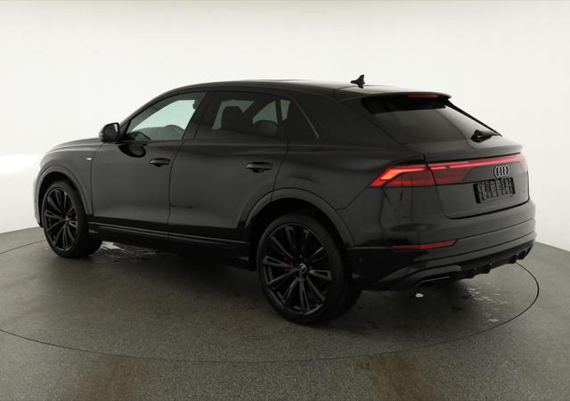 Audi Q8 50 TDI quattro qu S-LINE, Standheizung, HuD, Luft, Pano, B&O, 23-Zoll, AHK, Leder, AreaView, Optik schwarz 