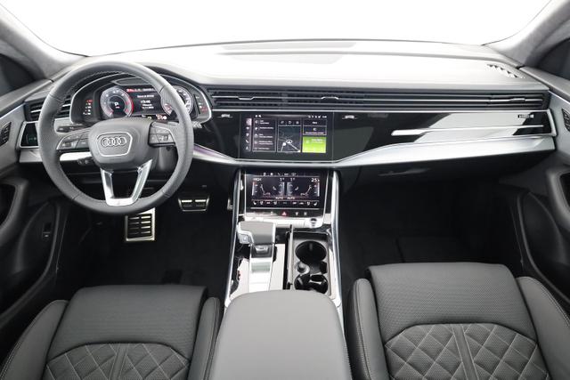 Audi Q8 50 TDI quattro qu S-LINE, Luft, Pano, B&O, 23-Zoll, AHK, Leder, AreaView, Optik schwarz 