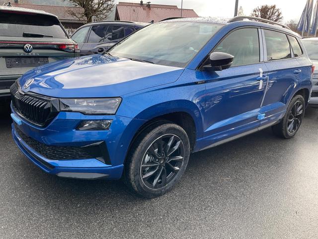 Skoda Karoq - Sportline 1.5 TSI DSG Sportline, Pano, AHK, Navi, CANTON, Matrix, AreaView, Side, FS-beheizbar
