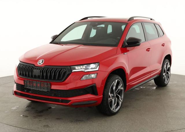 Skoda Karoq - Sportline 1.5 TSI DSG Sportline, Pano, AHK, Navi, CANTON, Matrix, AreaView, Side, FS-beheizbar, 19-Zoll