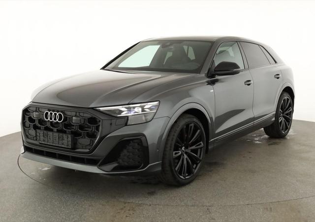 Audi Q8 - 50 TDI quattro qu S-LINE, Standheizung, HuD, Luft, Pano, B&O, 23-Zoll, AHK, Leder, AreaView, Optik schwarz
