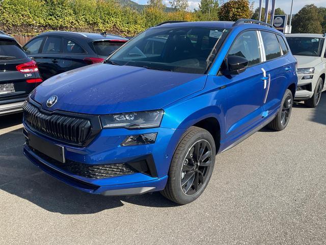 Skoda Karoq - Sportline 1.5 TSI DSG Sportline, Pano, AHK, Navi, CANTON, Matrix, AreaView, Side, el. Klappe, FS-beheizbar, 5 J.-Garantie