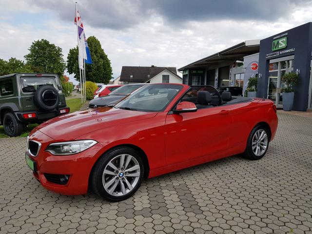 BMW 2er - 220i Cabriolet 2.0 135 KW-Bi-Xenon-Navi Connected Drive-Klimaautomatik-PDC-ALU 17